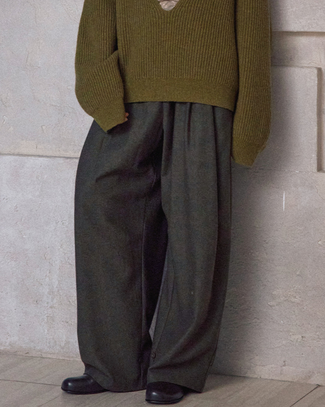 ルーズテーパードカジュアルパンツ 10172