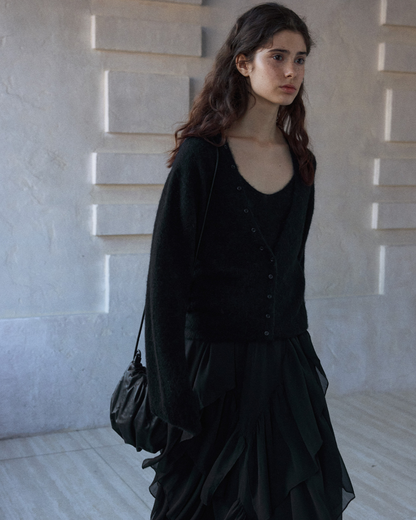 Vネックニットカーディガン 10169