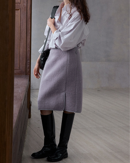 ハイウエストサイドスリットストレートスカート 10232