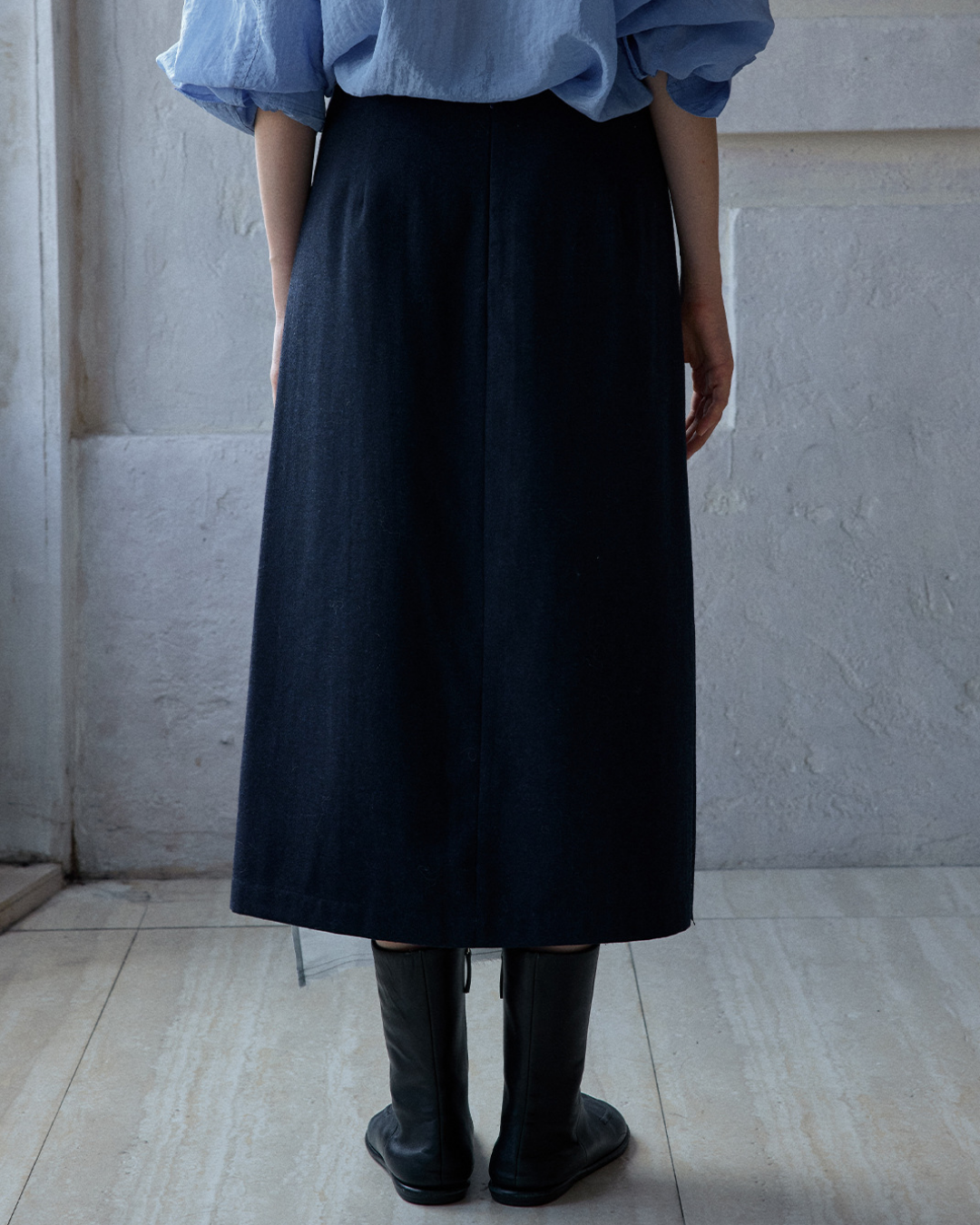 イレギュラーラップロングスカート 10185