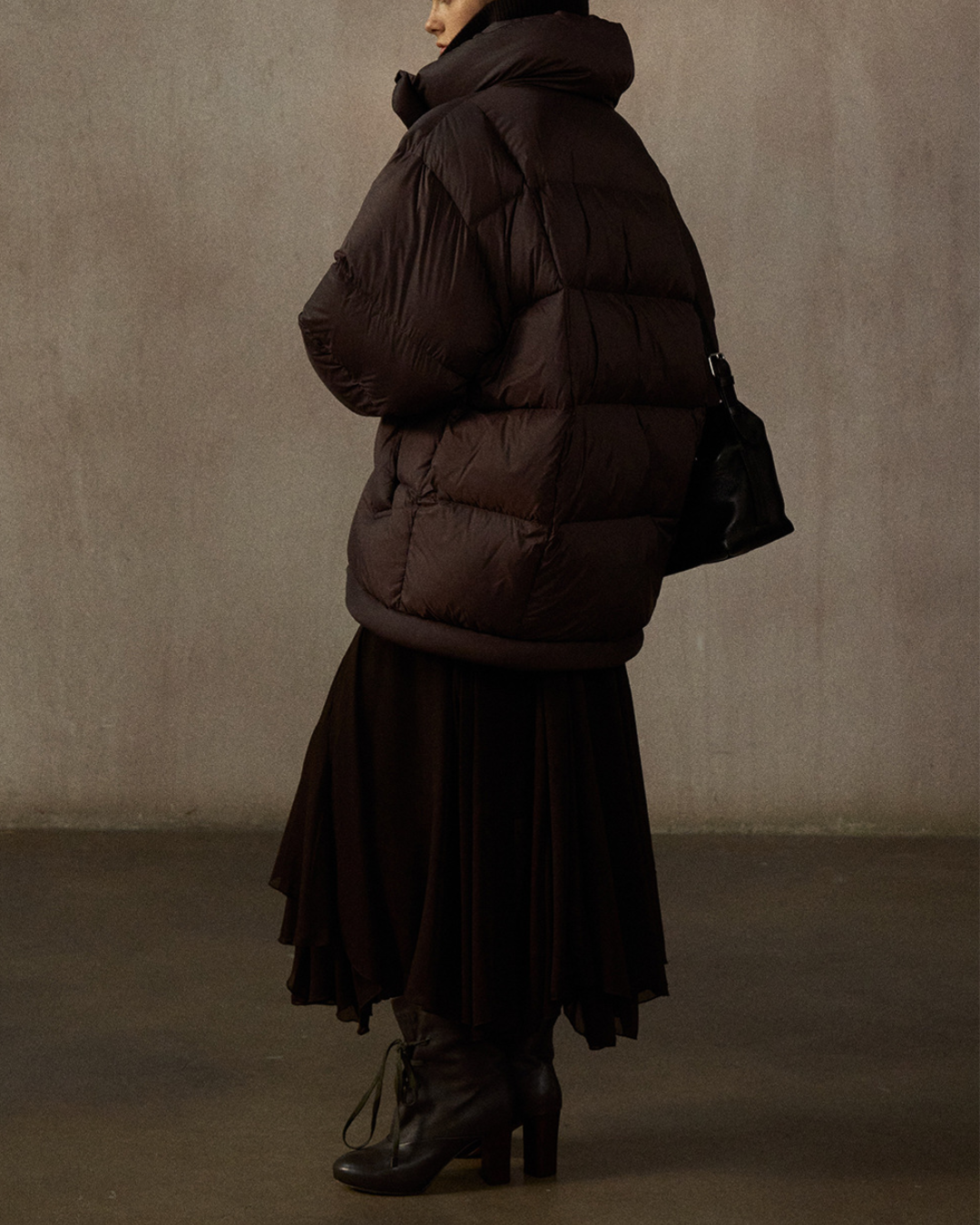 スタンドカラーミディコート 10269