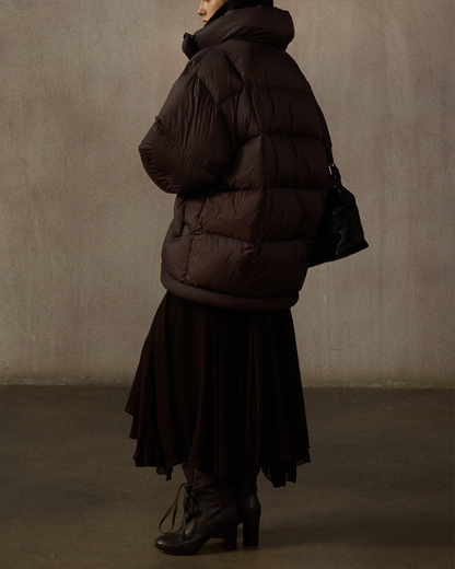 スタンドカラーミディコート 10269