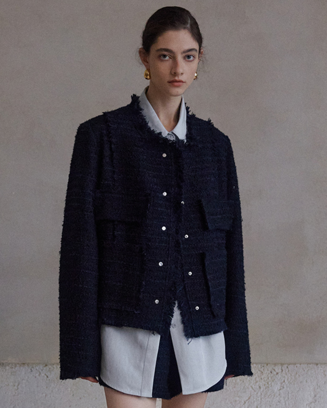 モードフリンジツイードジャケット 10413