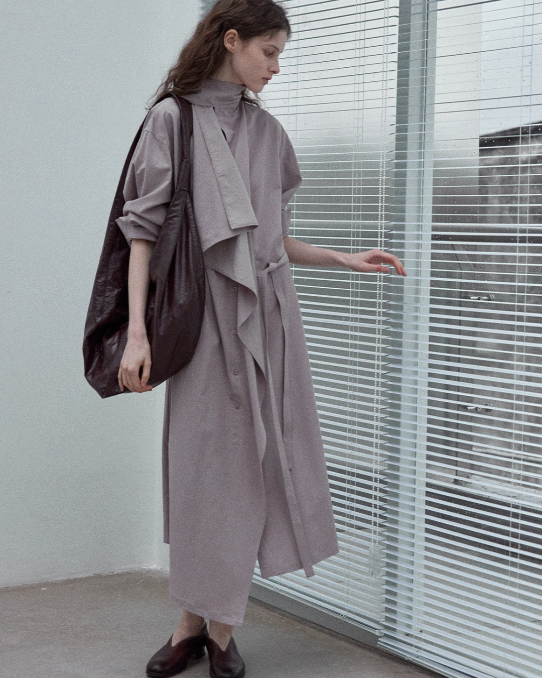 アシンメトリーフロウストラップワンピース 10340