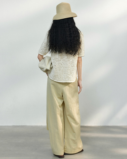 ハーフスリーブストラクチャーニット 10451