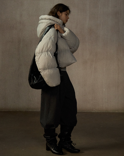 ショートフーディーダウンコート 10254