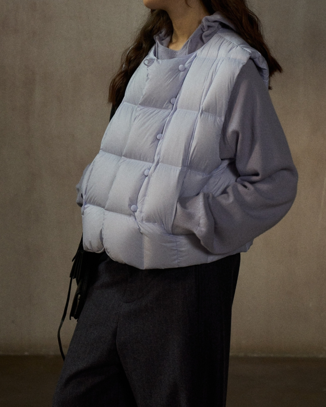 ダウンジャケットショートベスト 10239