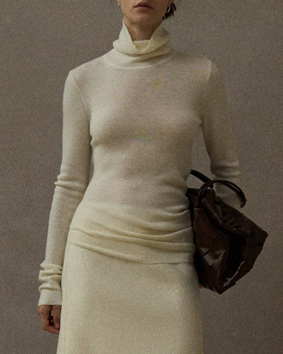 ハイネックスリムニットプルオーバー 10291