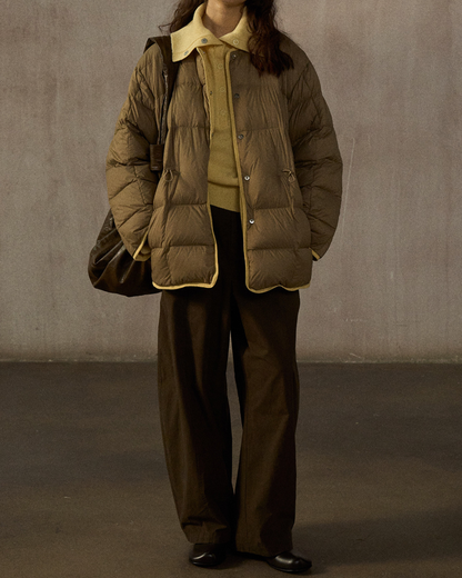 バイカラーリバーシブルダウンコート 10244