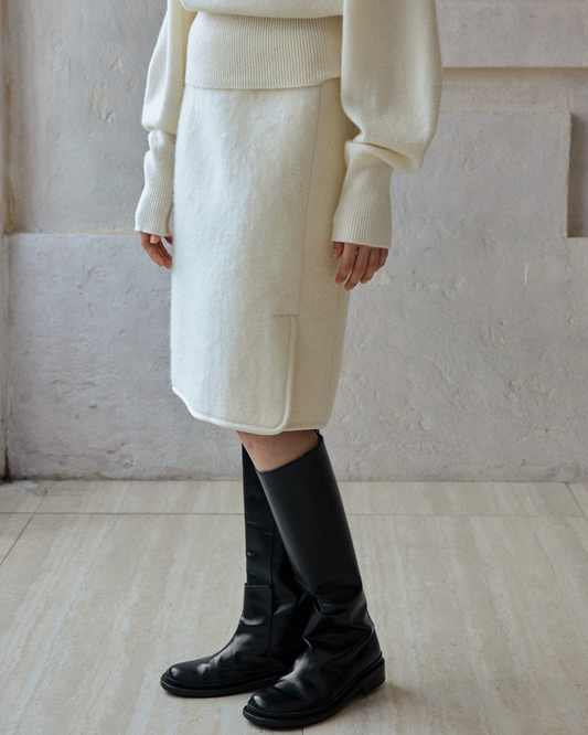 ハイウエストサイドスリットストレートスカート 10232