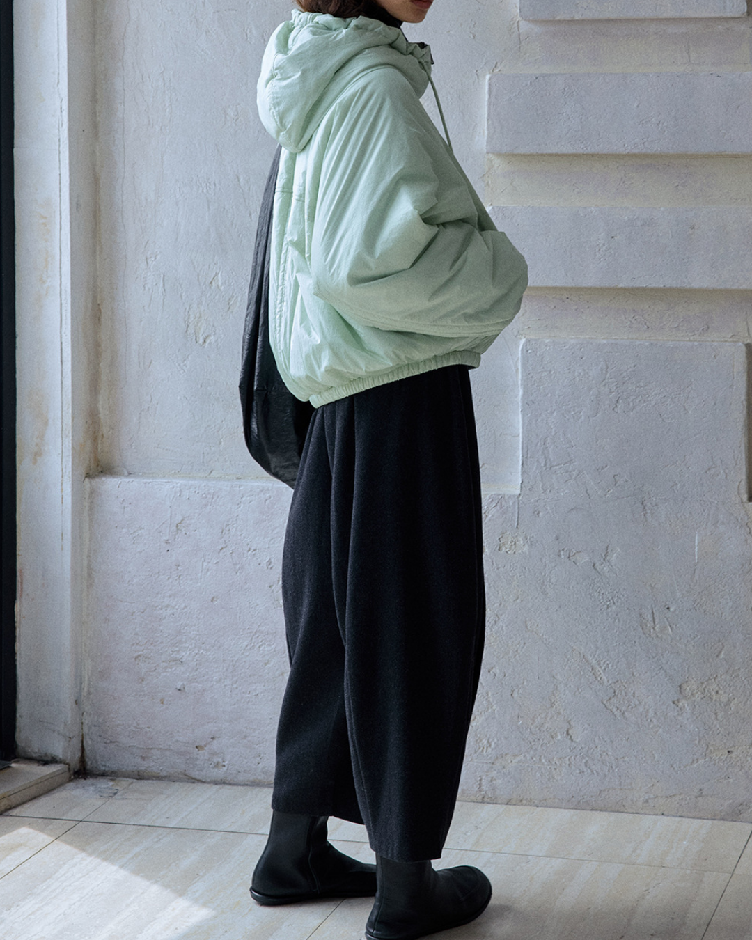 ミディフーディーカジュアルジャケット 10193