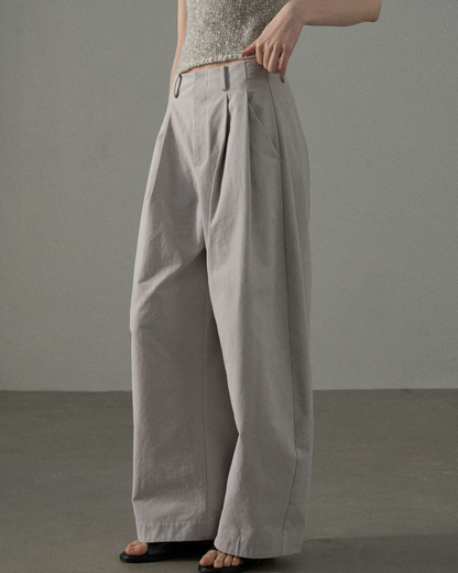 ハイウエストタックカジュアルパンツ 10229