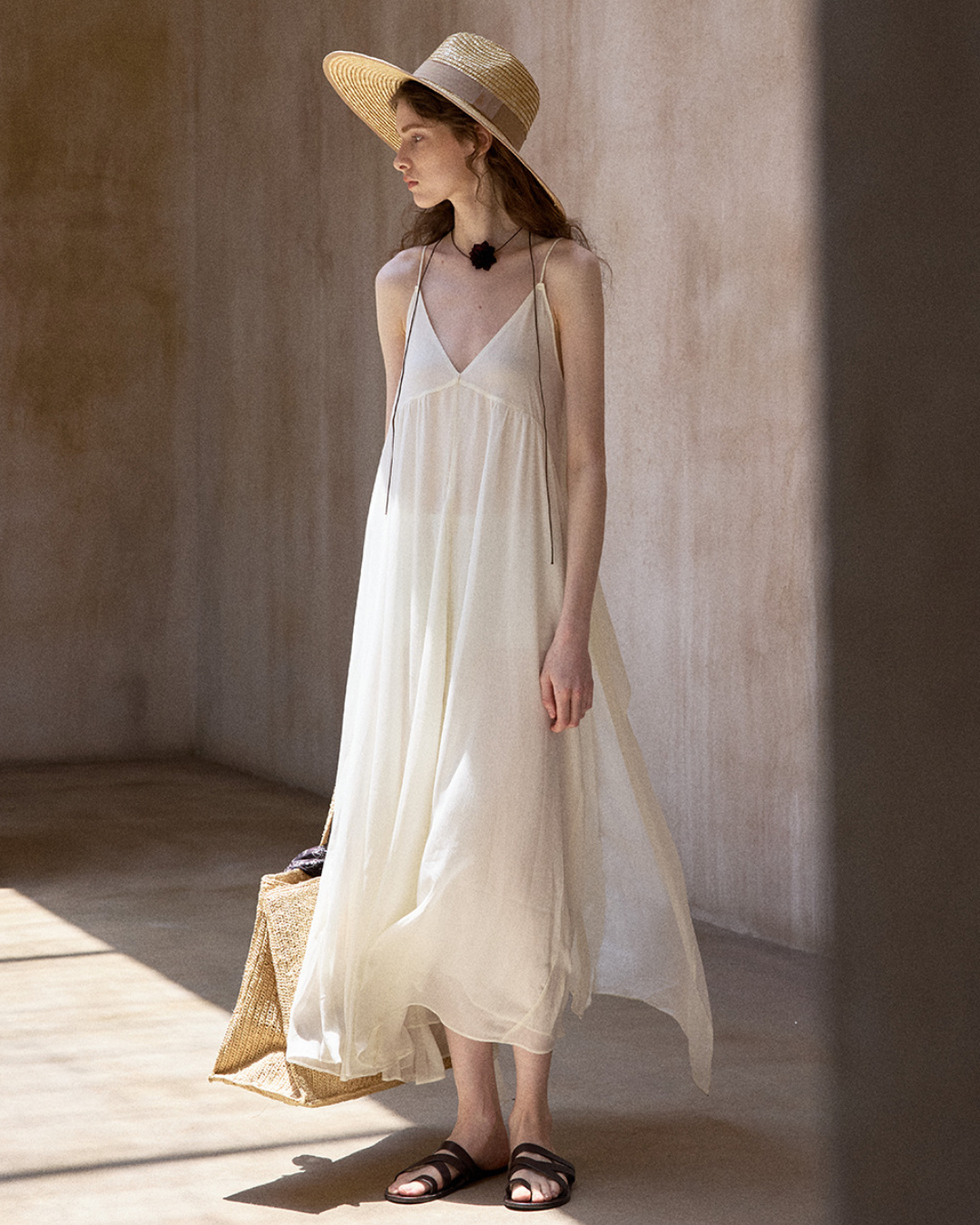 シアーレイヤードサスペンドワンピース 10518