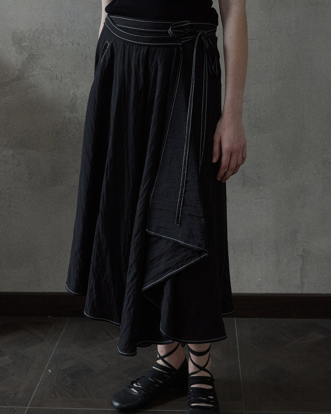 ストラクチャーイレギュラースカート 10504