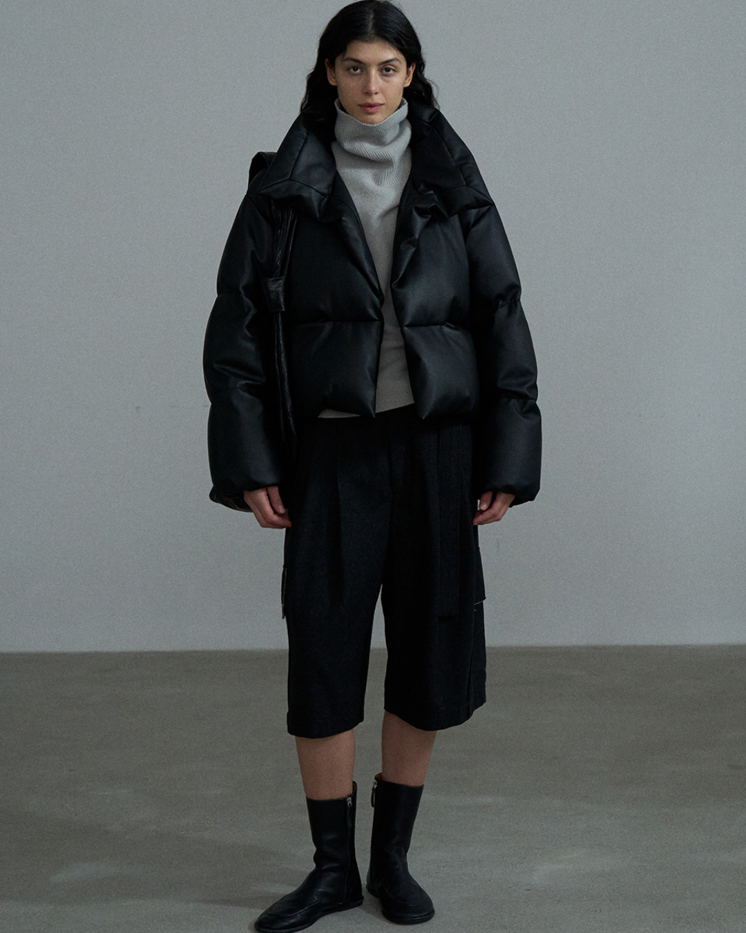 ハイネックコンパクトパファーコート 10373