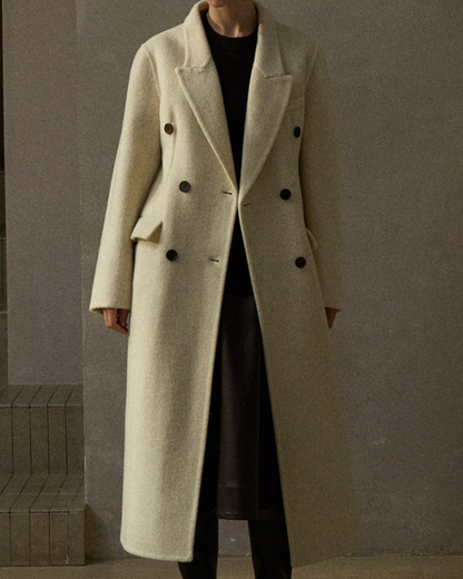 ダブルブレストロングコート 10285