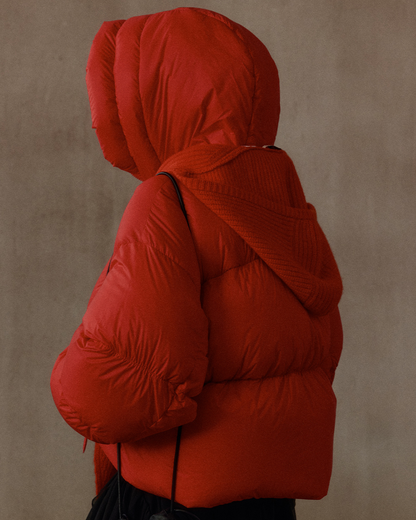 ショートフーディーダウンコート 10304