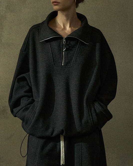 【セットアップ可能】ハーフジッパースウェットプルオーバー 10211