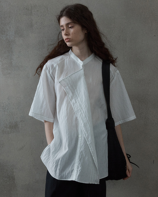 シャープカラーブラウス 10507