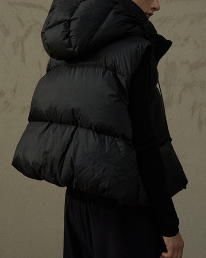 ドローコードフーディーダウンベスト 10258