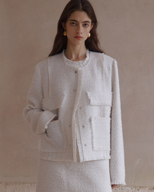 モードフリンジツイードジャケット 10413