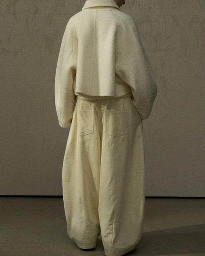 シングルブレストショートフリースジャケット 10296