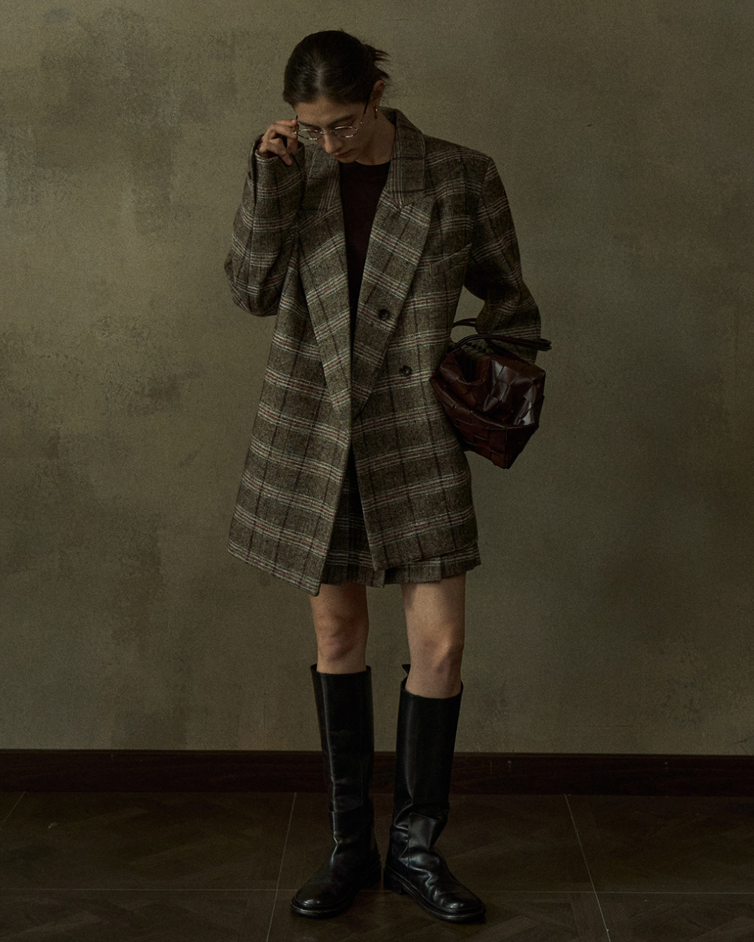 ディムトーンチェックジャケット 10436