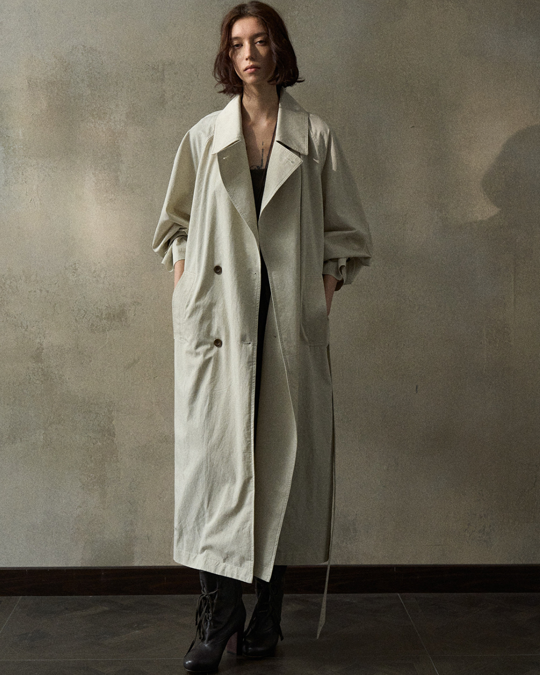 バルーンシルエットトレンチコート 10345
