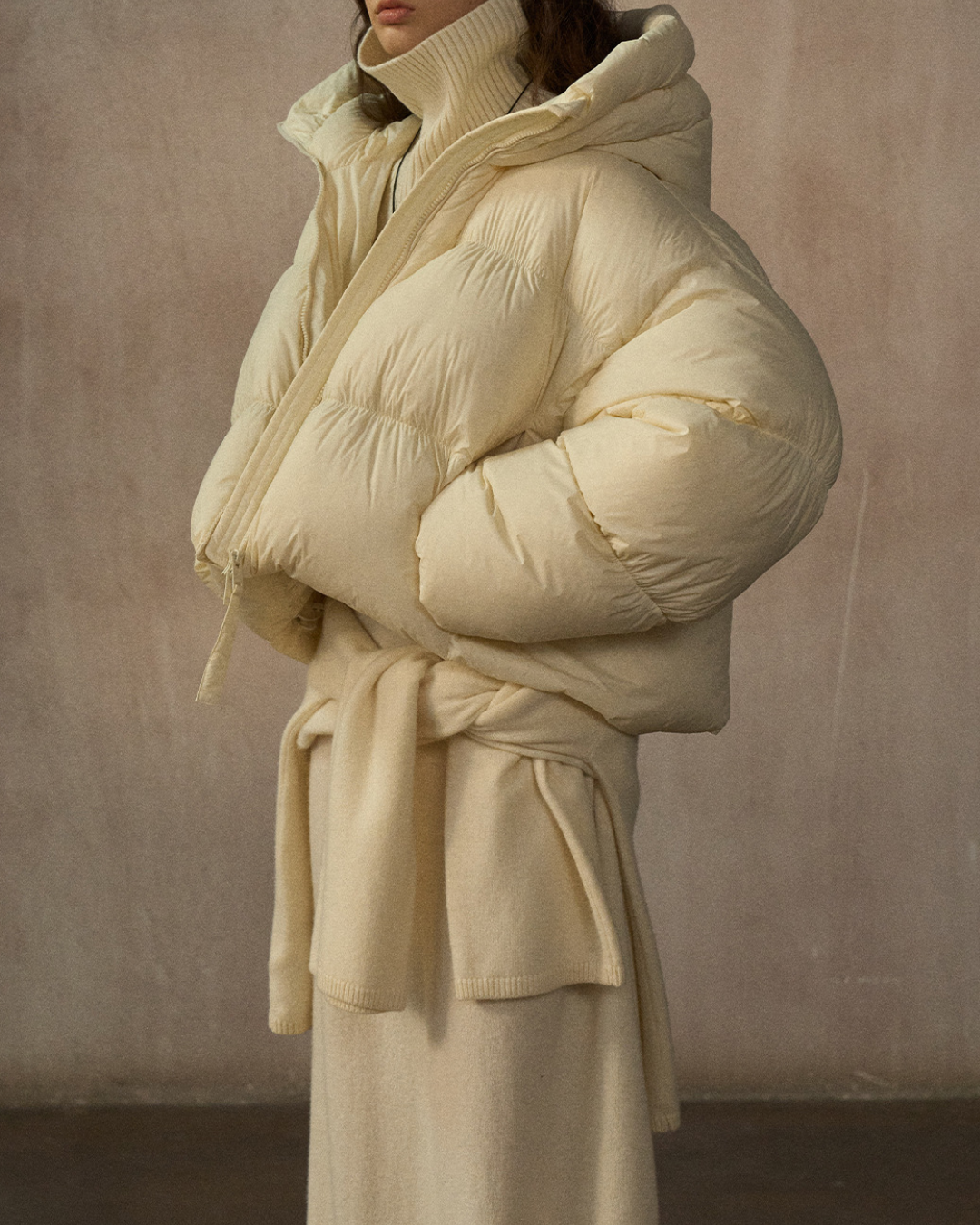 フーディーショートダウンコート 10243