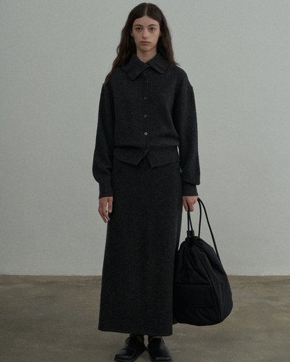 エッジハイネックカーディガン 10325