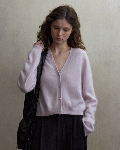 シャープショートニットカーディガン 10497