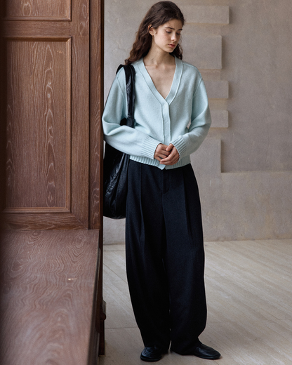 スリークショートニットカーディガン 10378