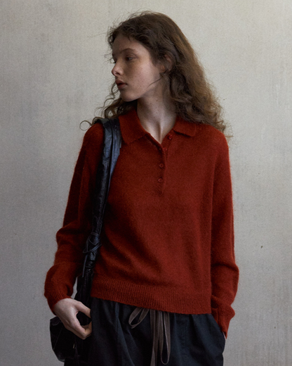 コンテンポラリーニットポロ 10500