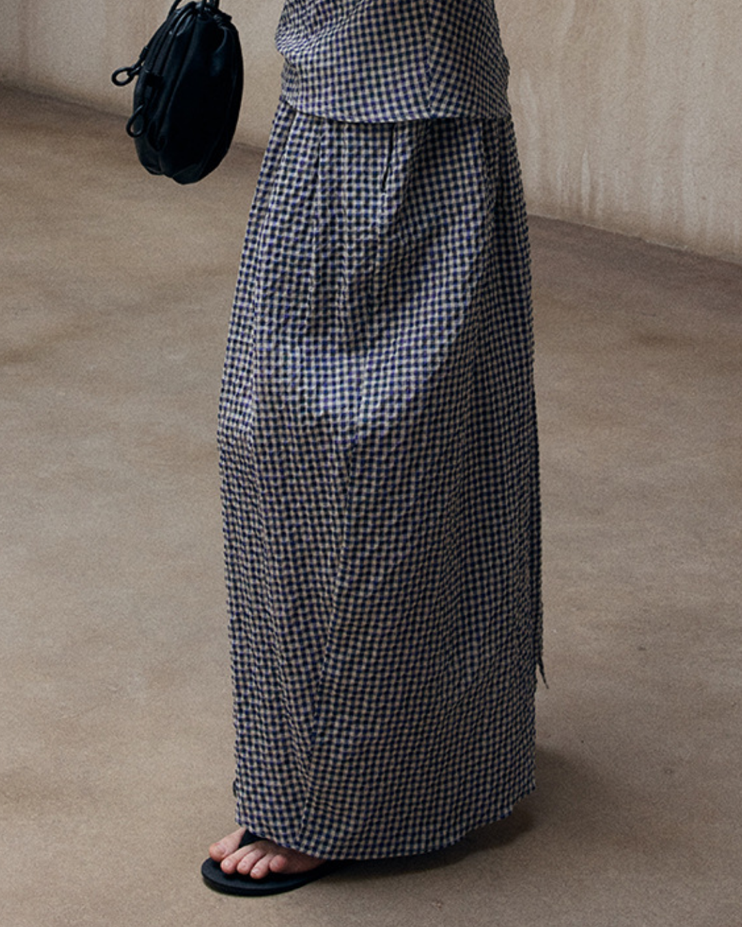 カーブフォルムチェックスカート 10506