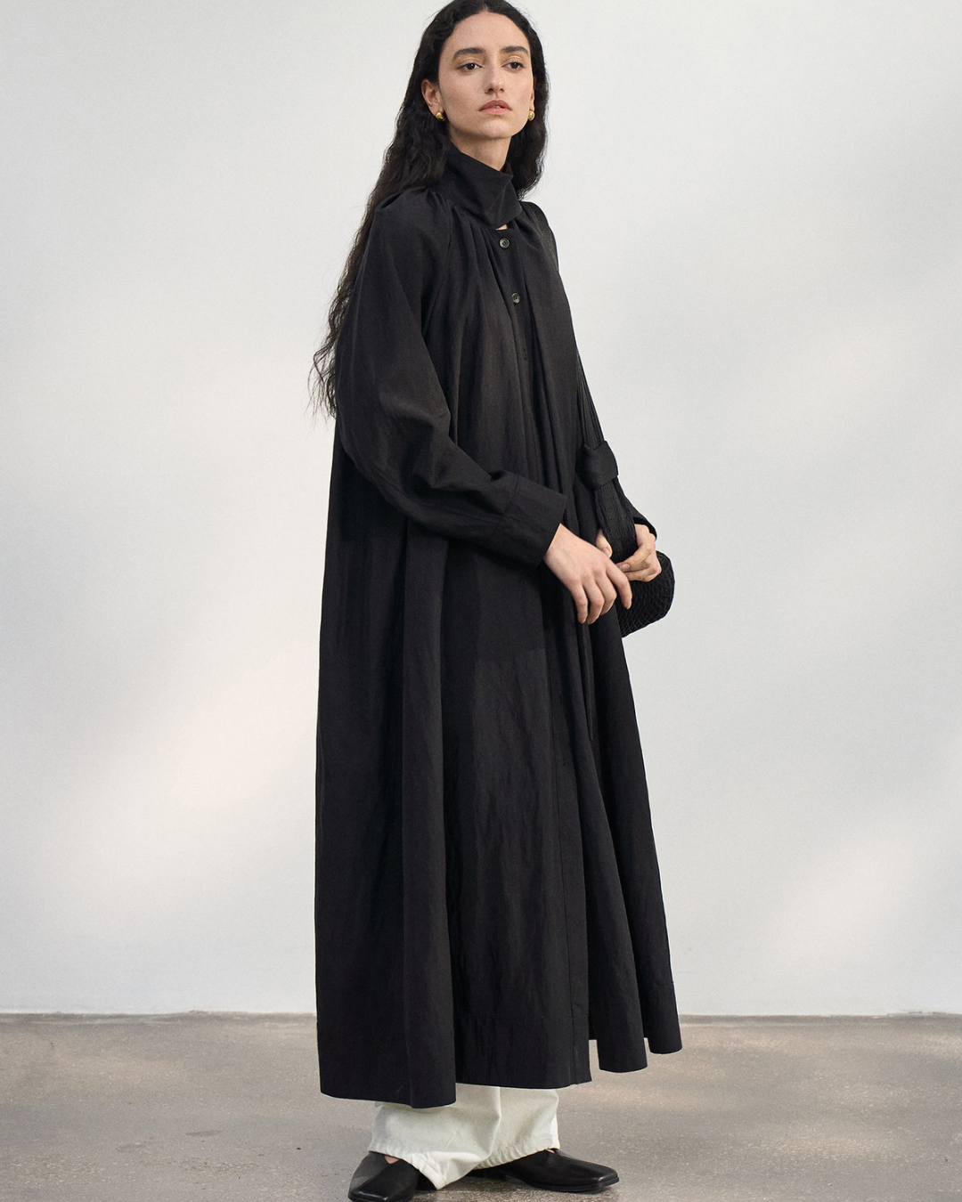 サイレントスカーフロングワンピース 10429