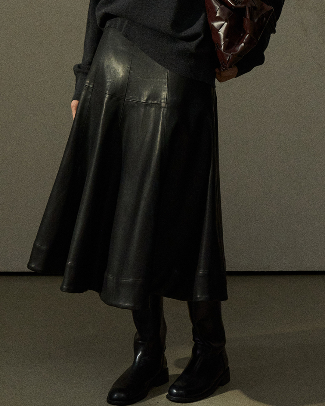 Aラインミディスカート 10299