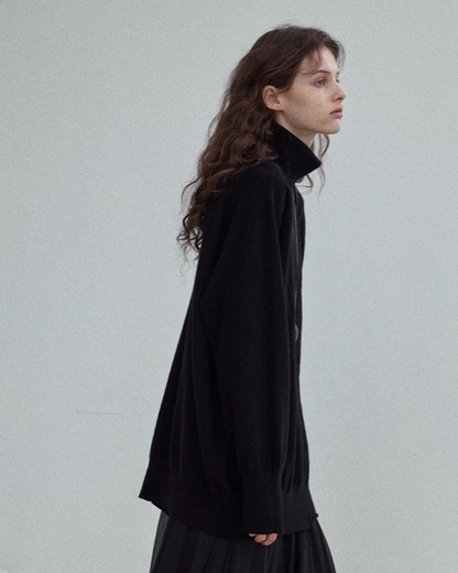 タートルネックロングニットプルオーバー 10149