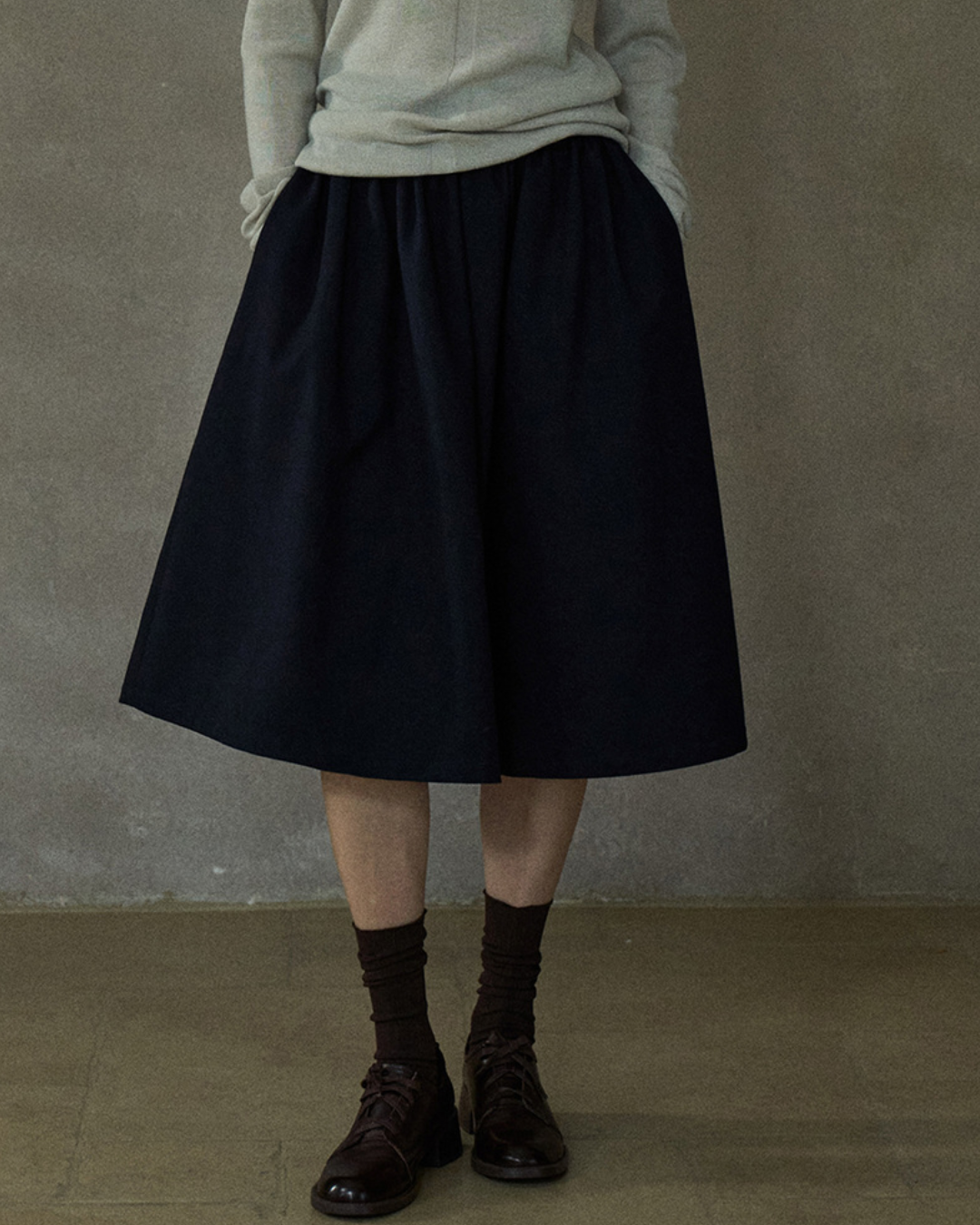 ハイウエストフレアカジュアルスカート 10210