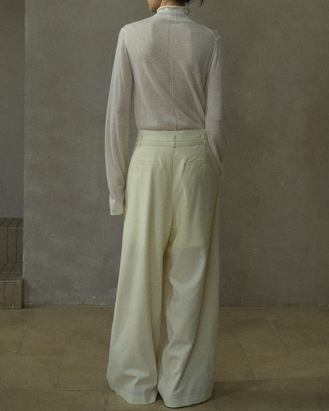 ハイウエストラップカジュアルパンツ 10209