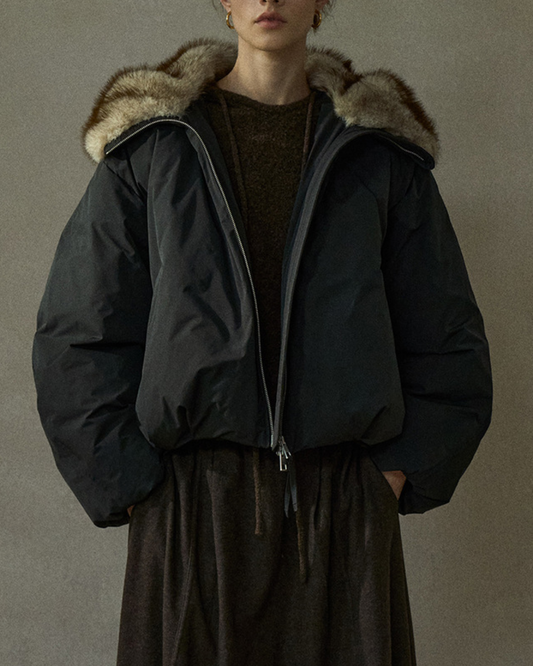 フェイクファーショートコート 10256