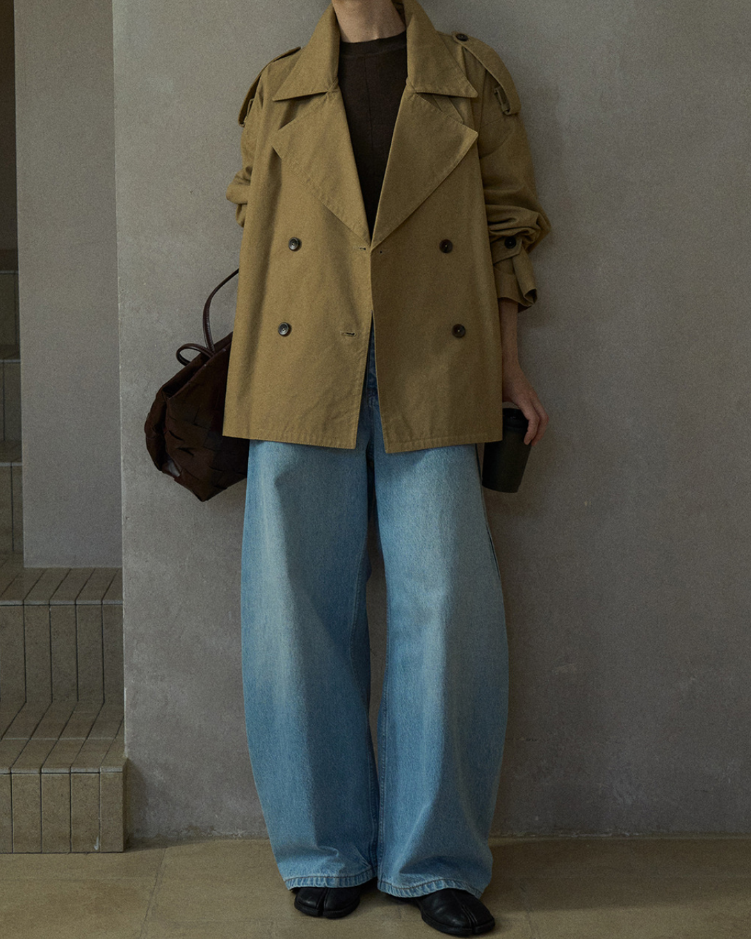 ダブルブレストミディジャケット 10221