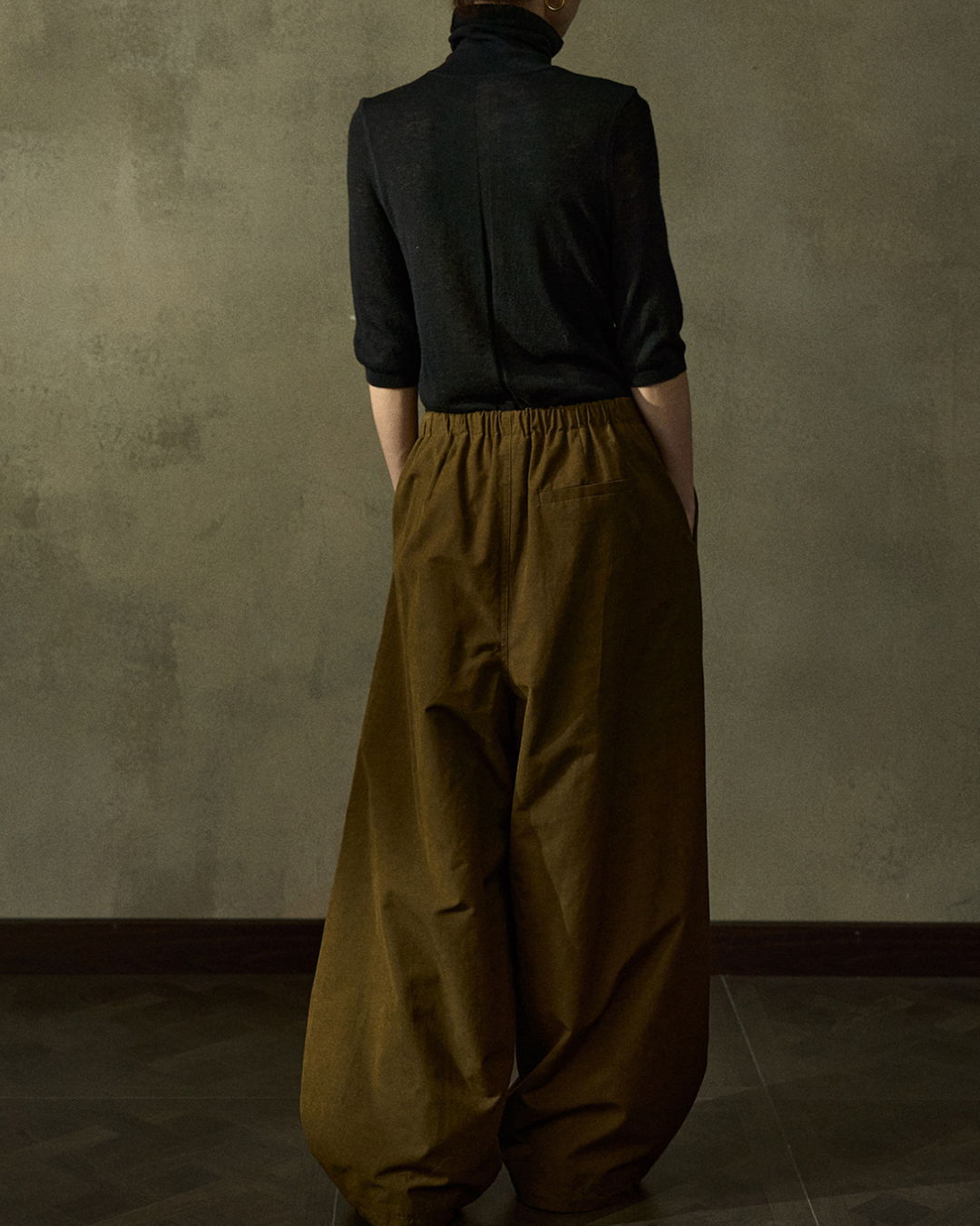 ウエストゴムルーズカジュアルパンツ 10255