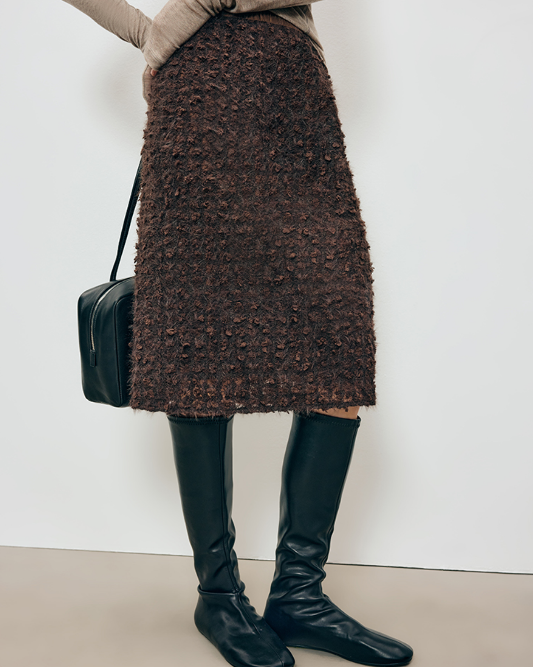 ループヤーンタイトミディスカート 10328