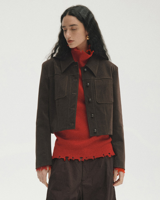 エフォートレススエードショートジャケット 10466