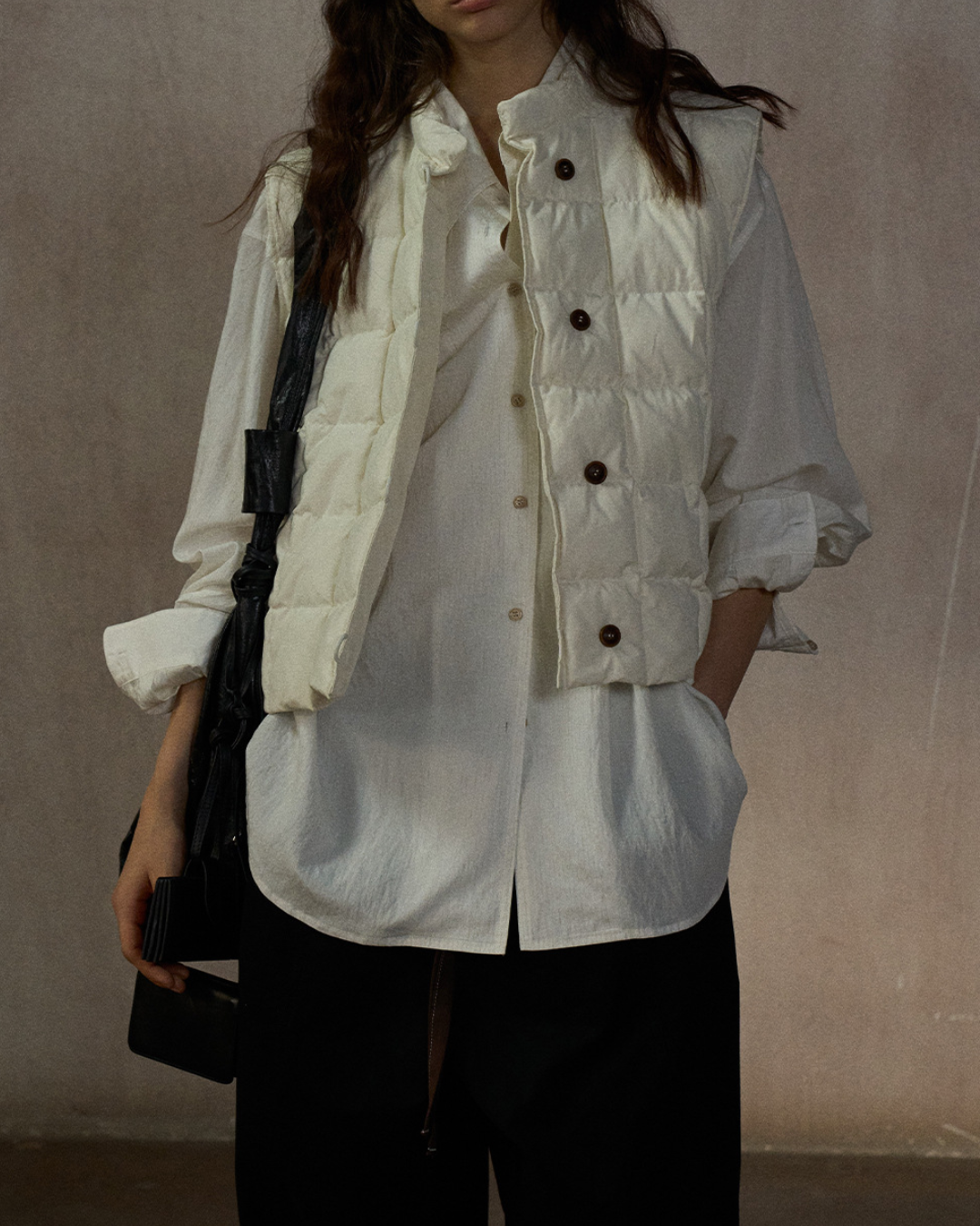 キルティングダウンジャケットベスト 10241