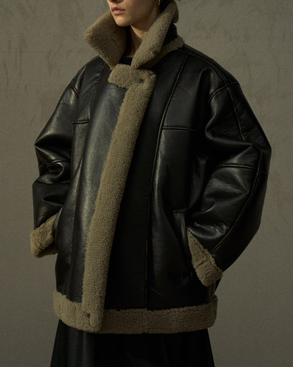 ビッグカラーボアオーバージャケット 10289