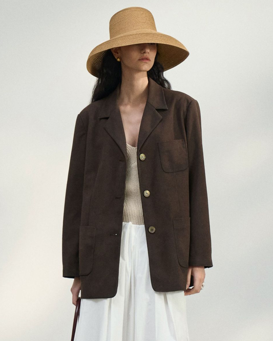 シャープラインスエードテーラード 10459