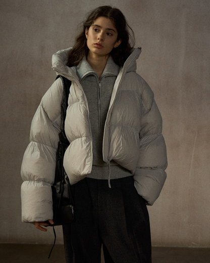 ショートフーディーダウンコート 10254