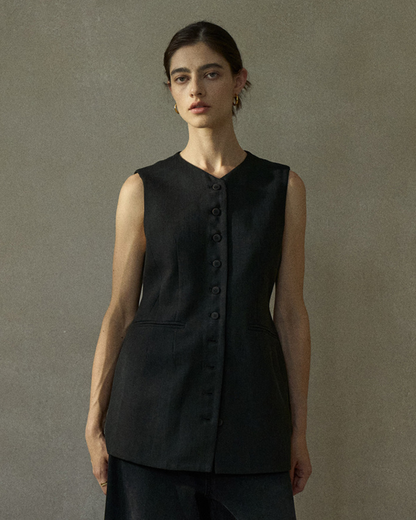 シャープVネックベスト 10441