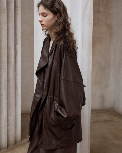 スタンドカラーダークフォルムジャケット 10338